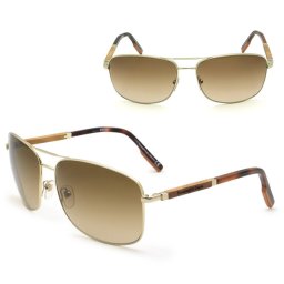 ゼニア サングラス ZEGNA EZ0176/S 32F 66 Ermenegildo Zegna エルメネジルド・ゼニア ノーズパッド UVカット ゴールド ハバナ ブラウングラデーション