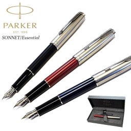 パーカー 万年筆 細字 F おしゃれ ソネット エッセンシャル サンドブラスト PARKER プレゼント ブランド かっこいい 文房具 お祝い ギフト