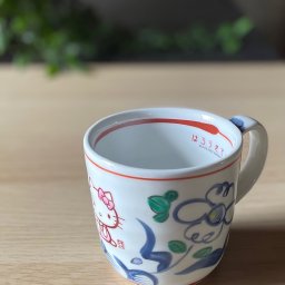 サンリオ 【ハローキティ】×麦山窯 まぐかっぷ260ml - Hello Kitty 藍（あお）