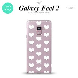 Galaxy Feel 2 ギャラクシー フィール 2 SC-02L スマホケース カバー ハードケース ハート 白 nk-sc02l-019[スマホ,スマホケース,スマホカバー,ケース,カバー,ジャケット]
