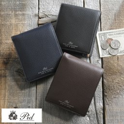Pid サフィアーノレザー 二つ折り財布 小銭入れあり Foglia