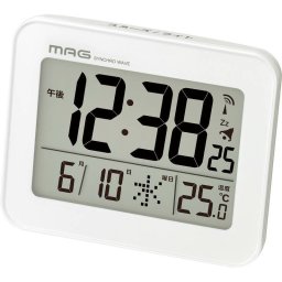 マグ デジタル電波時計 ファルマン T-776WH-Z