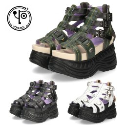 ヨースケ サンダル yosuke shoes レディース 4460009 靴 厚底サンダル ブーツサンダル スポーツサンダル 3E バックジッパー