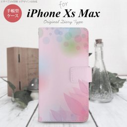 iPhone XS Max 手帳型 スマホ ケース カバー アイフォン ぼかし模様 ピンク【アイフォーン XS マックス,iPhone,XS,Max,メール便 送料無料】