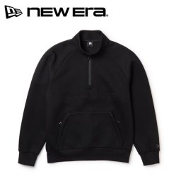 ニューエラ ゴルフ テック スウェット ハーフジップ プルオーバー Emboss Logo ブラック New Era Golf (15129440) 2026年秋冬モデル お誕生日祝い お祝い 記念品 お父さん 父の日 彼氏 男性 30代 40代 50代 60代 母の日 お母さん 還暦祝い 敬老の日 彼女 人気プレゼント プレゼント