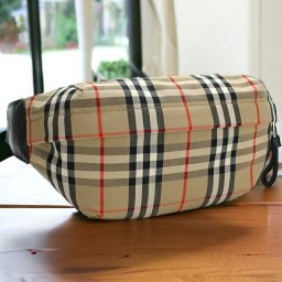 バーバリー ボディバッグ メンズ ブランド BURBERRY コットン イタリア 8010430 ベージュ系 マルチカラー バッグ プレゼント 実用的