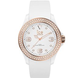 新品 ２年保証 送料無料 35mm ICE WATCH アイス ウォッチ 腕時計 ICE star アイス スター 017232 Small スモール レディース ホワイト ローズゴールド シリコン ラバー ポリアミド スワロフスキー クォーツ 電池式