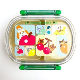 どうぶつの森 Animal Crossing ふわっとフタタイトランチボックス 角丸 ランチ お弁当 弁当箱 どう森 ぶつ森 ホワイト グッズ