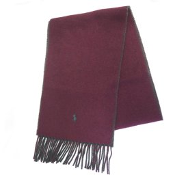 ラルフローレン Ralph Lauren ポロラルフローレン Polo Ralph Lauren マフラー PC0228 601 リバーシブル ウール ストール メンズ レディース ボルドー系/グリーン系