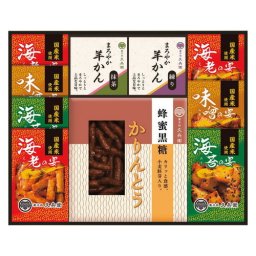 【送料無料・包装無料・のし無料】かりんとう･あられ･羊かん詰合せ  KA-30(A3)ギフト 敬老の日 入学祝い 卒業祝い 就職祝い 結婚祝い 誕生日 出産祝い 引越祝い 香典返し 新盆 初盆 御礼 お中元 内祝い 快気祝い ご挨拶 志 法事