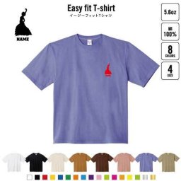 フラメンコ  名入れイージーフィットTシャツ ビッグシルエット ワイドTシャツ ゆったりめ ラージ 韓国風 アメカジ トレンド レイヤード だぼだぼ B系 ストリート系
