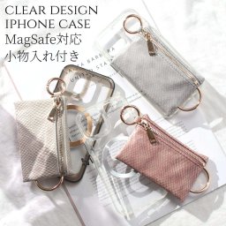 iphone14 ケース クリア 小銭入れ iphone14Pro iphone14Plus iphone14ProMAX マグセーフ magsafe カード収納 背面収納 カード 大容量 大人可愛い ヘビ柄 パイソン柄 アイフォン 14 14pro 14plus 14promax magsafe 透明 財布 小物入れ カード入れ 14プロ メタリック 送料無料
