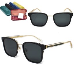 グッチ サングラス GUCCI GG0563SKN-003 サングラス アジアンフィット メンズ レディース ユニセックス ブラック グレー