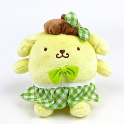 サンリオキャラクターズ Sanrio characters cafe gingham カフェギンガム ポムポムプリン S インテリア人形 イエロー