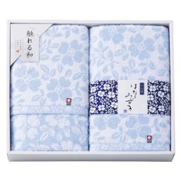 【ギフト対応無料】触れる和 はなみずき バスタオル2P (HN-8860) ※送料無料(北海道・沖縄は除く)