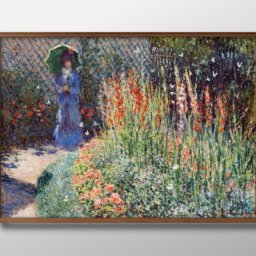 クロード モネ Rounded Flower Bed A3 サイズ ポスター アート おしゃれ 絵画 インテリア 北欧 イラスト マット紙 艶消し アートパネル 額 フレーム デザイン 壁掛け ギフト 新築祝い ディスプレイ 引越し祝い　新生活　空間デザイン 