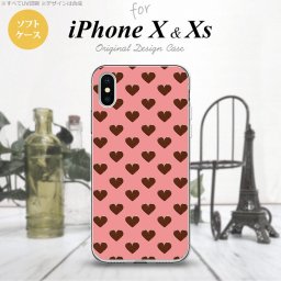 【iPhoneX】【スマホケース/スマホカバー】【アイフォンX】iPhoneX スマホケース カバー アイフォンX ハート（B） ピンク nk-ipx-tp173【メール便送料無料】