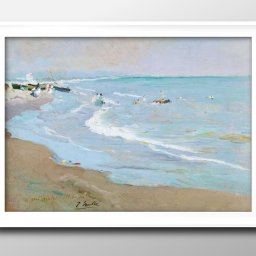 ホアキン ソローリャ Playa De Valencia A3 サイズ ポスター アート おしゃれ 絵画 インテリア 北欧 イラスト マット紙 艶消し アートパネル 額 フレーム デザイン 壁掛け ギフト 新築祝い ディスプレイ 引越し祝い　新生活　空間デザイン 