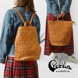 【robita ロビタ ロビータ】バイヤスメッシュ 2フォルム リュック (AN-213)正規取扱店 レディース バック かばん 鞄 本革 牛革 ブランド おしゃれ カジュアル 編み A4 通勤 通学 2way 20代 30代 40代 50代 60代 クリスマス 母の日 ギフト プレゼント