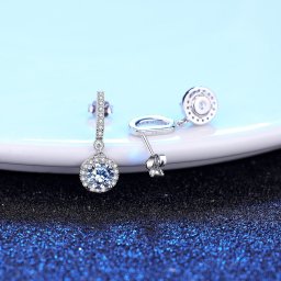 ピアス 両耳用 レディース モアサナイト ホワイト シルバー925 シルバー 0.5ct mse22052434