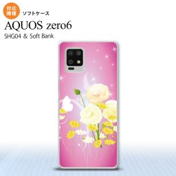 SHG04 SHG04 ZERO6 AQUOS zero6 スマホケース ソフトケース 花柄 ミックス D ピンク メンズ レディース nk-zero6-tp285