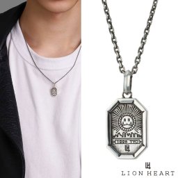ライオンハート LEO メダイ ネックレス シルバー925 メンズ ブランド LION HEART
