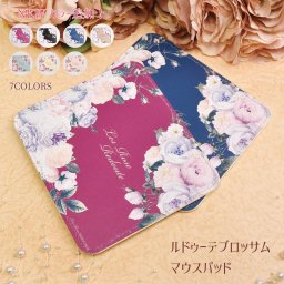 マウスパッド かわいい ルドゥーテ バラ スクエア 滑り止め底 手首 疲労軽減 耐久性 オフィス 在宅 パソコン 周辺