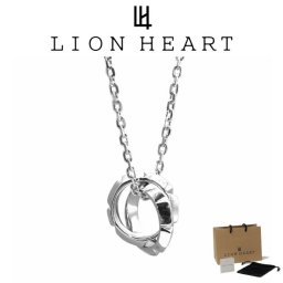 ライオンハート ネックレス メンズ フラグメント カット ダブルリング ネックレス LH-1NE299 LION HEART クリスマス 誕生日 プレゼント ギフト 彼氏 【ネコポス】 ブランド 人気 ランキング