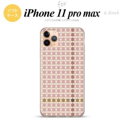 iPhone11ProMax iPhone11pro max スマホケース ソフトケース 花十時 シック 茶 メンズ レディース nk-i11pm-tp1352