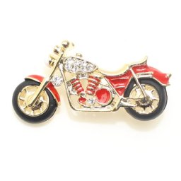 レッド赤 駆け抜けろ きらきらバイクのラペルブローチ ラペルピン スーツアクセサリー専門店 誕生日 プレゼント プチギフト おしゃれ カフスマニア