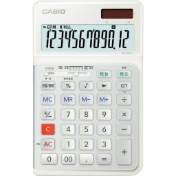 カシオ 人間工学電卓・左手用 JE-12D-L-WE-N