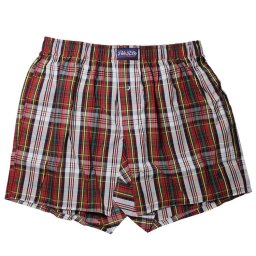ポロラルフローレン：WOVEN ボクサーショーツ (コービープレイド/クルーズネイビー)[ボクサーパンツ 男性下着 メンズインナー 人気ブランド おすすめギフト 誕生日プレゼント メンズファッション]