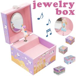 オルゴール 宝石箱 通販 アクセサリーケース キッズ ジュエリーボックス アクセサリーボックス ジュエリーケース アクセサリー ジュエリー 収納 おしゃれ かわいい 子供 こども 子ども コンパクト 鏡付き ミラー付き ギフト 誕生日 クリスマス ジュエリー収納