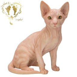 送料無料 　大きなサイズで【お座りスフィンクス】ハイエンドキャット　 CAT　本物そっくり  玄関　ガーデン 雑貨 オーナメント  おしゃれ置物 樹脂 お出迎え  おうち時間 WooBia