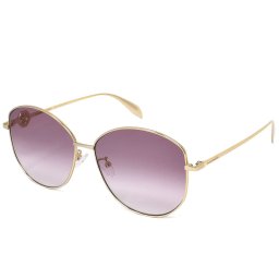 アレキサンダー マックイーン サングラス Alexander McQueen AM0288S 003 サングラス アジアンフィット レディース ゴールド バイオレットグラデーション AM0288S-003