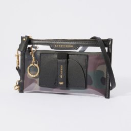 アニヤ ハインドマーチ ANYA HINDMARCH 5050925 170529 ショルダーバッグ Everything Pouch in TPU/Recycled Nylon with Calf レディース バッグ フォンケース エブリシング ポーチ スマホケース ポシェット レザー プレゼント お出かけ オシャレ ギフト カモフラージュ