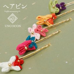 ヘアピン　ピン　子供　キッズ　ヘアアクセサリー　ヘアアクセ　髪留め　和柄　和風　ちりめん　大人　女の子