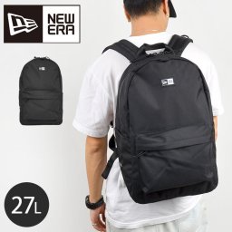 リュック 大容量 NEWERA ニューエラ リュックサック メンズ レディース ユニセックス リュック 通学 通勤 27L 軽量 軽い 黒 ブラック シンプル ブランド おしゃれ バックパック 鞄 カバン 男性 女性 男女兼用 丈夫 頑丈 鞄 A4 中学生 高校生 遠征 1泊 2泊 かっこいい 防災