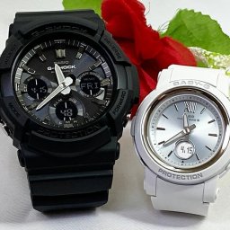 カシオ 恋人たちのGショック ペアウォッチ G-SHOCK GAW-100B-1AJF BGA-2900-7AJF ソーラー電波 電池式 送料無料 国内正規品 記念日 誕生日 プレゼント お揃い ブラック 黒 シルバー クリスマス お祝い 結婚 婚約 20代 30代 40代 50代 カップル 夫婦