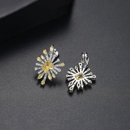 ピアス 両耳用 キュービックジルコニア ホワイト グリーン イエロー 真鍮 シルバー スタッド 上品 エレガント 大人 おしゃれ 可愛い かわいい きれいめ e18041005