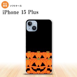 iPhone15 plus iPhone15 plus スマホケース 背面ケースソフトケース ハロウィン カボチャ オレンジ 2023年 9月発売 nk-i15pl-tp403