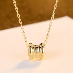 ネックレス 40+5cm アジャスター 引き輪 シルバー925 イエローゴールド 小豆 アズキチェーン 石なし 上品 大人 おしゃれ きれいめ パイプ cn0396