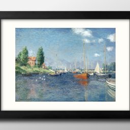 クロード モネ Red Boats, Argenteuil A3 サイズ ポスター アート おしゃれ 絵画 インテリア 北欧 イラスト マット紙 艶消し アートパネル 額 フレーム デザイン 壁掛け ギフト 新築祝い ディスプレイ 引越し祝い　新生活　空間デザイン 