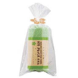 クレパスタオル タオルハンカチ グリーン (CR23050) ※送料無料(北海道・沖縄は除く)