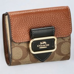 コーチ 二つ折り財布 レディース ブランド COACH シグネチャー CF472 IME7V 1 カーキマルチ