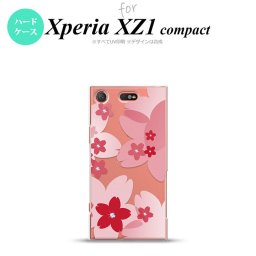 【SO02K】【スマホケース/スマホカバー】【エクスペリア XZ1】SO02K スマホケース Xperia XZ1 Compact SO-02K カバー エクスペリア XZ1 花柄・サクラ 赤 nk-so02k-056【メール便送料無料】