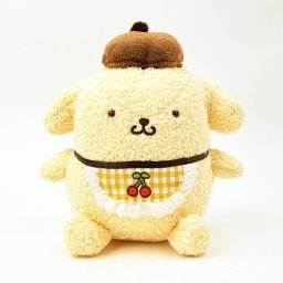 サンリオ ポムポムプリン さくらんぼチェック S ぬいぐるみ イエロー