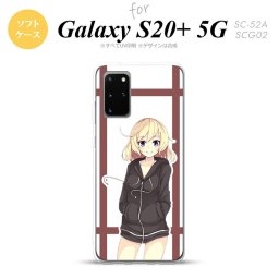 SC-52A SCG02 Galaxy S20+ 5G スマホケース ソフトケース 女の子 B 茶 メンズ レディース nk-s20p-tp1331