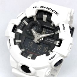 CASIO カシオ G-SHOCK ジーショック 時計 メンズ アナデジ ホワイト 海外モデル GA-700-7A 新品 無料ラッピング可