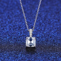 ネックレス レディース モアサナイト ホワイト シルバー925 シルバー 1.2ct msn22052408